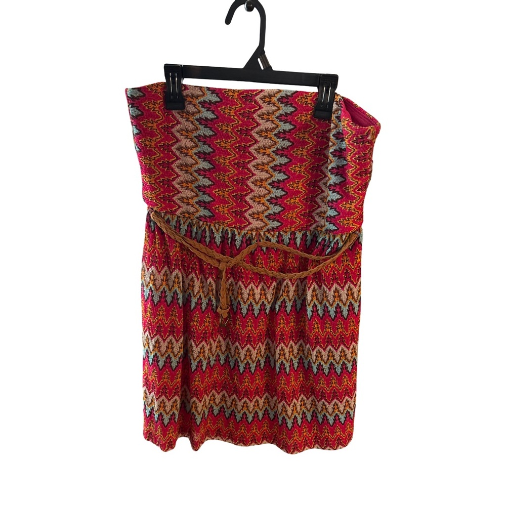 Y2K Ruby Rox Zigzag Patterned Mini dress
